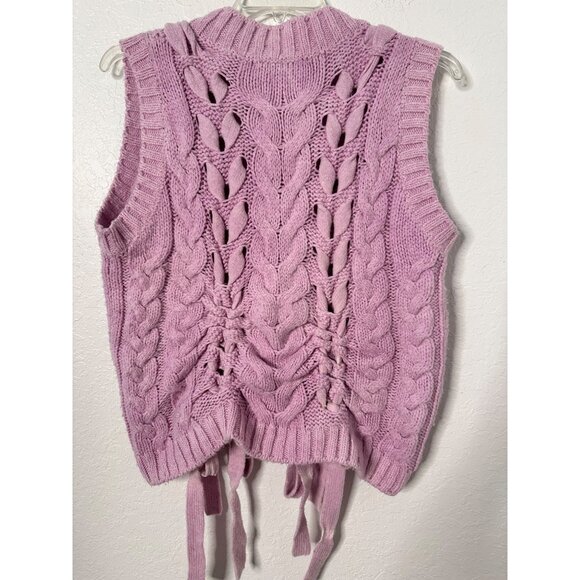 Zara Women’s Vest W/Adjustable Tie Details Size M - Picture 3 of 4